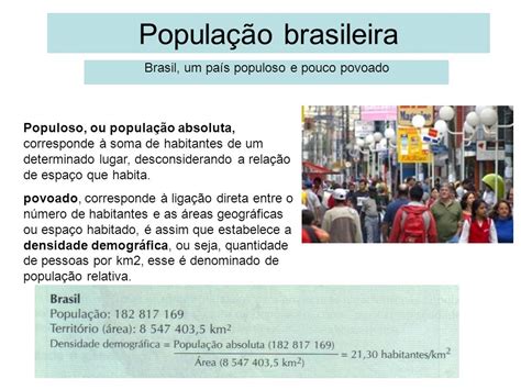 Popula O Brasileira Indicadores Das Caracter Sticas Da Estrutura Da