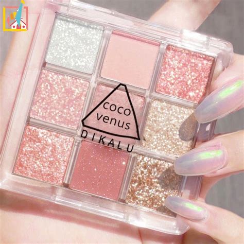 9 Cores Paleta Nude Matte Shimmer E Brilho De Sombra Glitter De Olhos Brilhante Pigmentos Para