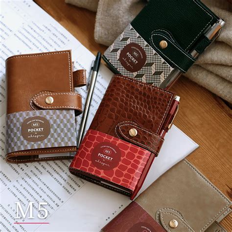 Блокнот из искусственной кожи с листьями Fromthonon M5 A8 | AliExpress