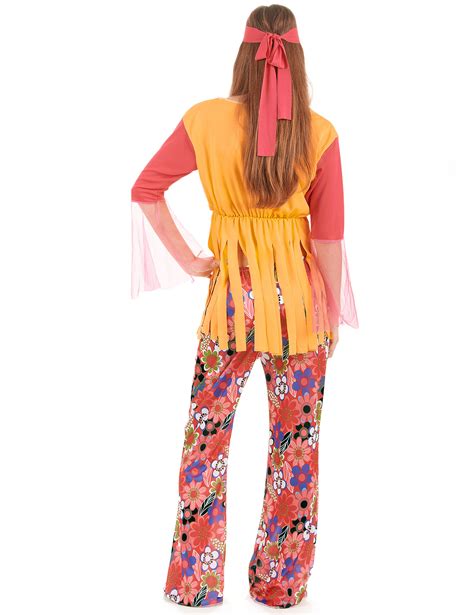 Hippie Damenkost M Mit Fransenweste Pink Orange Bunt G Nstige