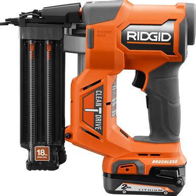 V Brushless In Brad Nailer Kit Ridgid Tools