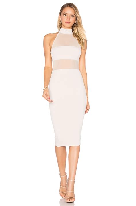 Nookie Princess Mesh Midi Dress In Nude Revolve