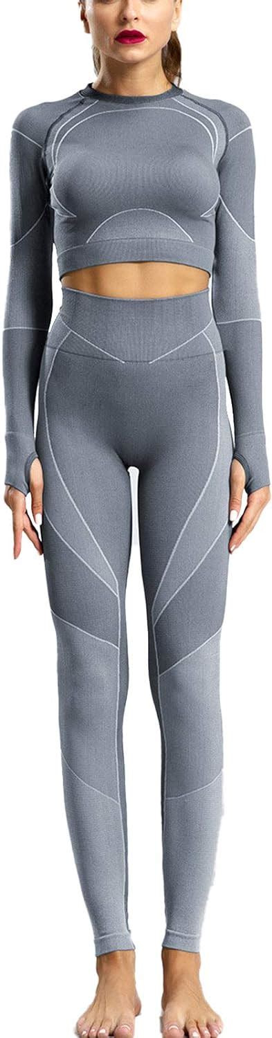 Damen Yoga Anzug Sportswear Set Damen Seamless Trainingsanzug