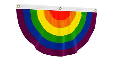 3D Rainbow Gay Pride Flag Bunting Model TurboSquid 2131597