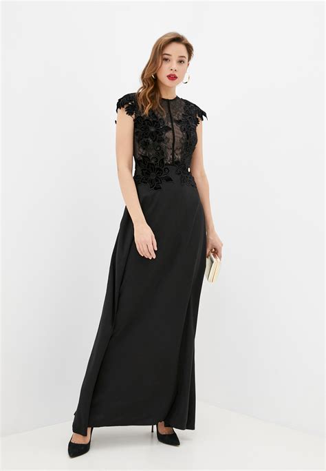 Платье Rich Naked Lana Velvet Gown цвет черный MP002XW037DS купить в интернет магазине Lamoda