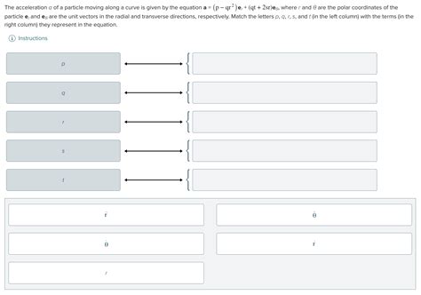 Solved The Acceleration A Of A Particle Moving Along A Curve Chegg