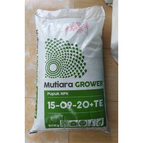 Jual PUPUK NPK GROWER 15 09 20 TE MUTIARA MEROKE KEMASAN REPACK ECER 1