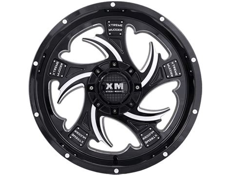 Xm Offroad Milled Gloss Black Xm 308 Wheels Rugged Ridge