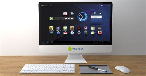 White Android Computer Monitor Turned On · Free Stock Photo
