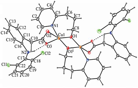 The Molecular Structure Of The 4 Showing The Atom Numbering Scheme