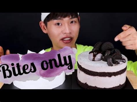 Bonggil Asmr Chocolate Cream Cakes Mukbang Bites Only Asmr Food