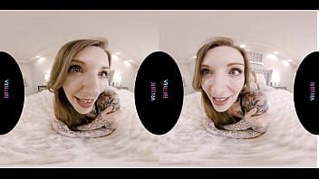 Tattooed Blonde Plays With Her Favorite Toy In Virtual Reality Xnxx