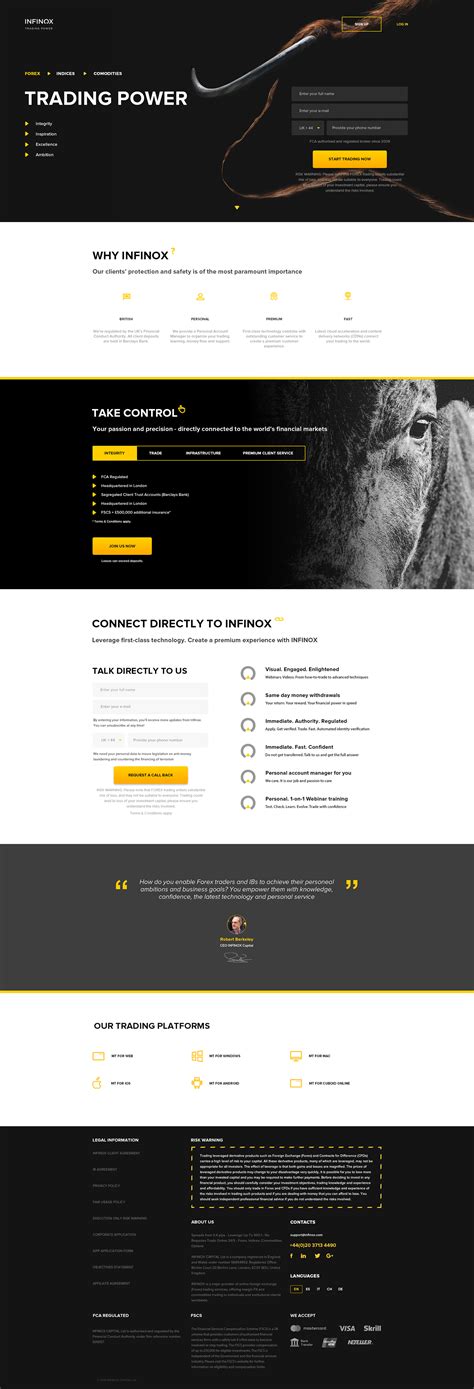 FOREX BROKER LANDING PAGES SET FOR AB-TESTS & CR GROWTH on Behance