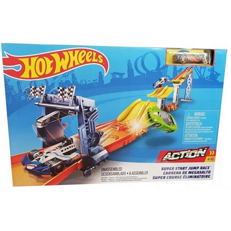 Hot Wheels Zestaw Tor W Super Skocznia Autko Bgj