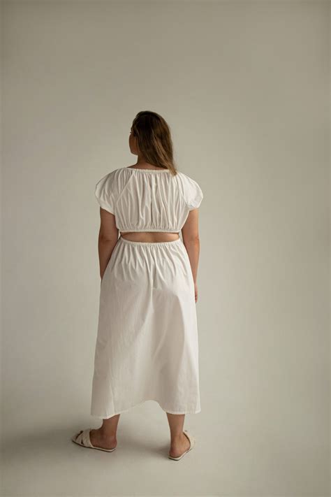 Oona Summer Dress With Naked Back Sewing Pattern With Tutorial Etsy