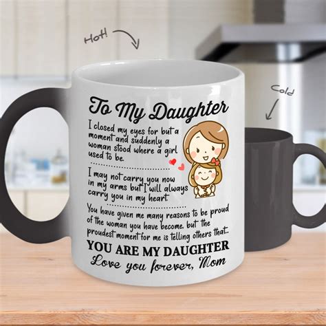 To My Daughter Coffee Mug From Mom Mother Daughter Mug Mug Etsy