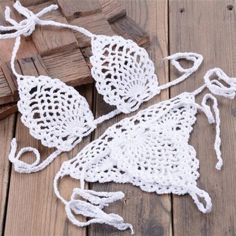 SZYDEŁKOWE BIKINI zestaw mikrobikini czarne szydeł 12887118936 oficjalne archiwum Allegro