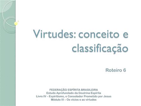 PDF Virtudes conceito e classificação febnet org br Virtudes