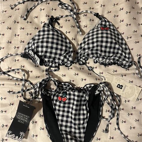 Blackbough Swim Bikini Set Grace Frilled Triangle Depop