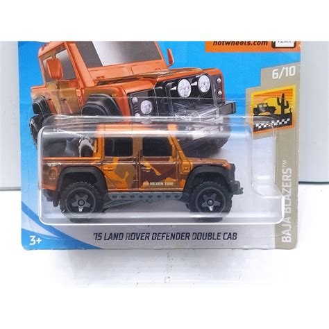 LAND ROVER DEFENDER DOUBLE CAB BROWN BAJA BLAZERS HOT WHEELS BCN STOCK CARS