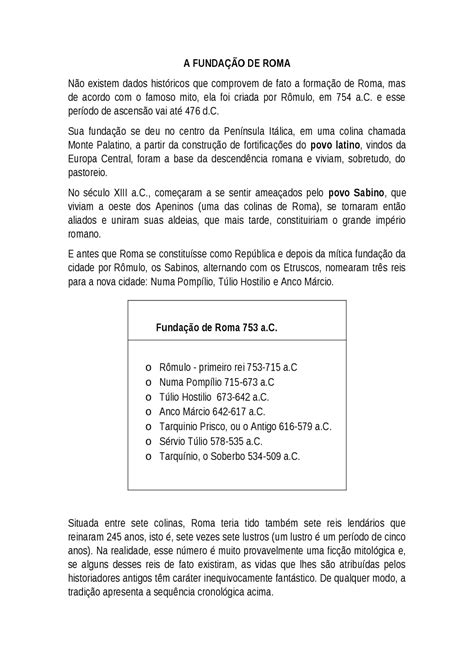 Qual é A Explicação Histórica Para A Fundação De Roma