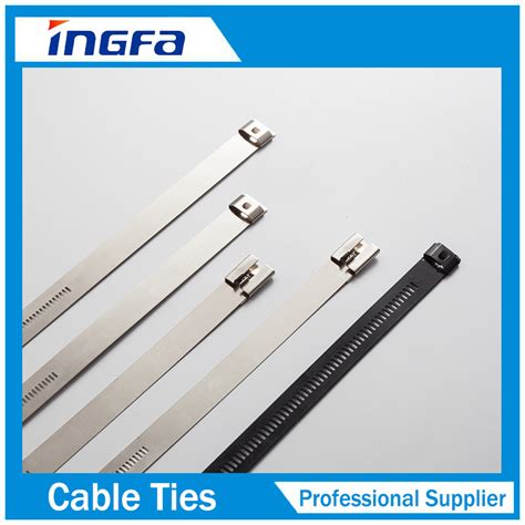 201 304 316L Stainless Steel Epoxy Cable Ties Ladder Multi Barb Lock