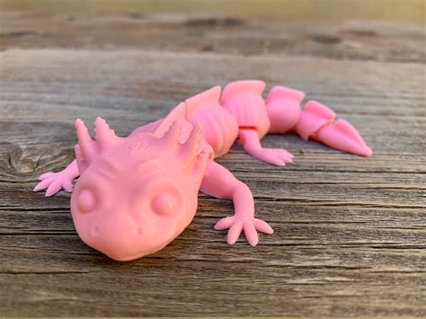 3D Printed Articulated Baby Axolotl Etsy Ireland