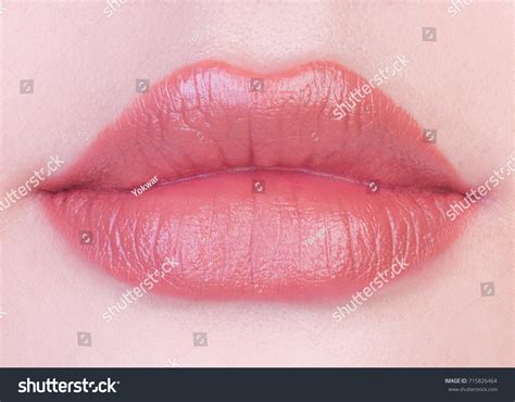 Pink Nude Matte Lipstick On Lips Stock Photo 715826464 Shutterstock