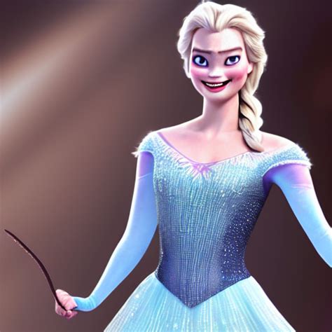Krea Ai Margot Robbie As Elsa In Disney Frozen Live Action