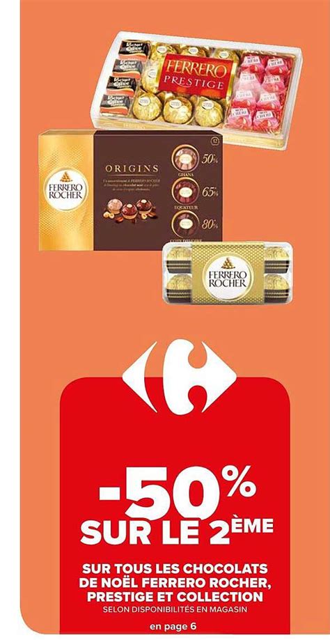 Promo Les Chocolats De No L Ferrero Rocher Prestige Et Collection Chez