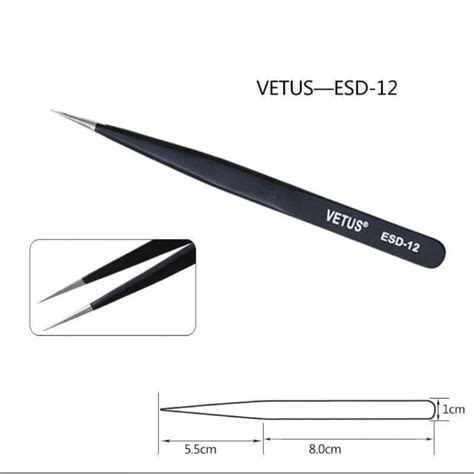 Jual Pinset Tweezer Vetus Lurus Bengkok Lancip Shopee Indonesia