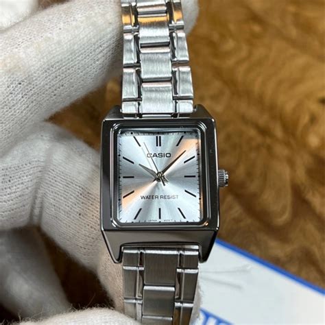 CASIO ENTICER LTP-V007D-2EUDF-P SILVER STAINLESS STEEL WOMEN WATCH – H2 Hub