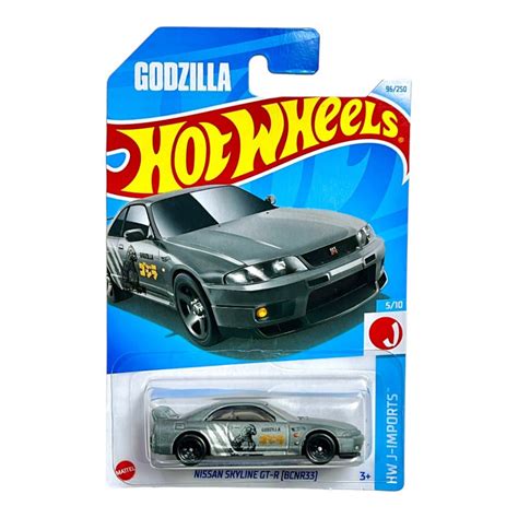 Genuine Hot Wheels Nissan Skyline GT R R33 Godzilla Case 2024 GRAY Shopee Singapore