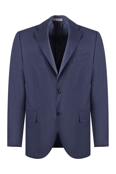 Пиджак мужской CORNELIANI, цвет Синий, состав 100% шерсть. Артикул ...