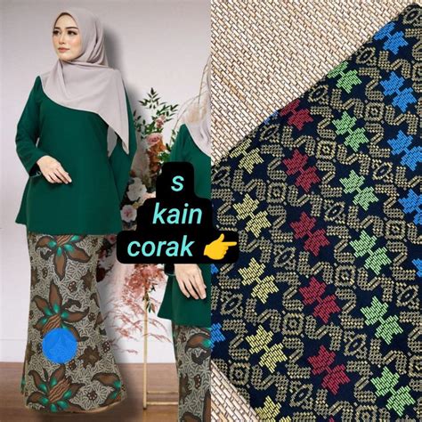 XS 5XL EMERALD GREEN RIAU BATEK BATIK PLUS SIZE TUNANG SEDONDON