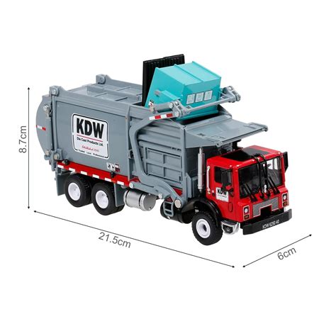 124 Alloy Diecast Model Of Waste Material Transporter Truck