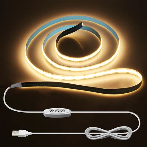 Alitove Cob Led Streifen M Warmwei K Usb Dimmbar Led Strip