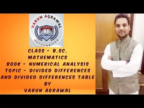 Class B Sc Maths Numerical Analysis Divided Differences