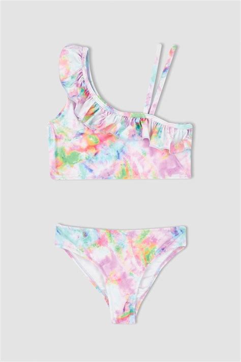 Defacto Kız Çocuk Batik Desenli Bikini Takım Fiyatı Yorumları