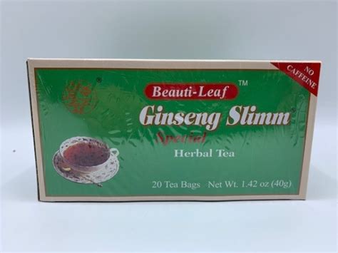 Ginseng Slimm Herbal Tea 20tbbox Carib Import And Export Inc