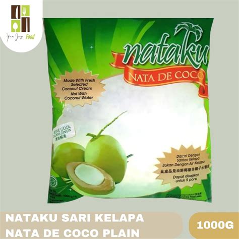 Jual Nataku Nata De Coco Sari Kelapa Plain G Pcs Kara Shopee