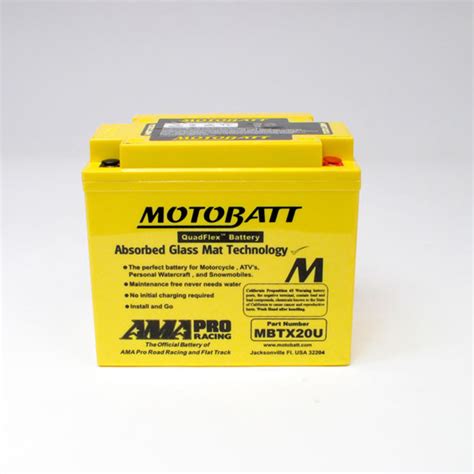Motobatt Motorcycle Battery Mbtx20u
