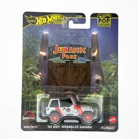 風火輪 金標 Hot Wheels Premium 侏羅紀公園 92 Jeep Wrangler Sahara 蝦皮購物