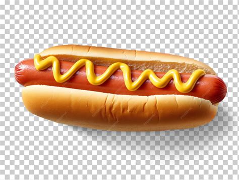 premium psd hot dog isolated  white  transparent background png
