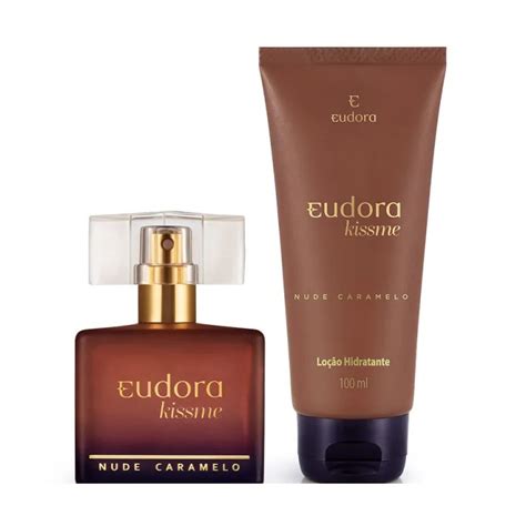 Kit Eudora Kiss Me Col Nia Nude Caramelo Lo O Hidratante Shopee Brasil