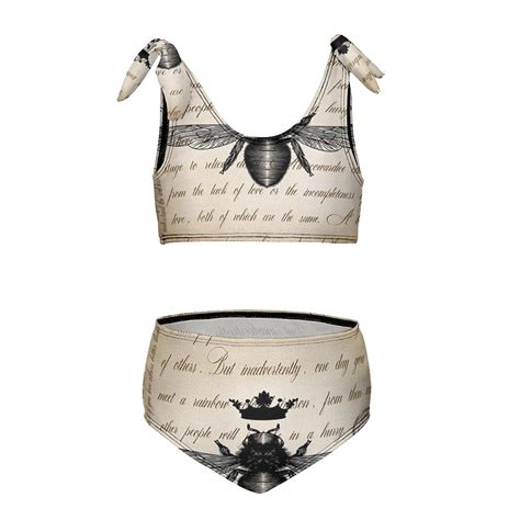 Bee Crown Retro Girl S Piece Bikini Set Beach Sport Swimsuit Swimwear Y Cm Walmart