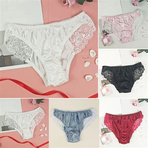 Nouveau Mode Bikinis Lingerie Slip String Sous V Tements Soyeux Dentelle Eur Picclick Fr