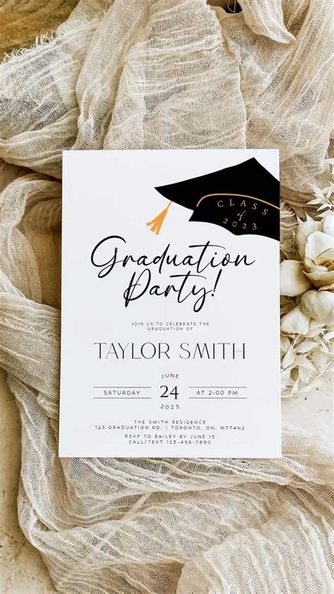 Graduation Party Invitation Template Graduation Invitation 2024