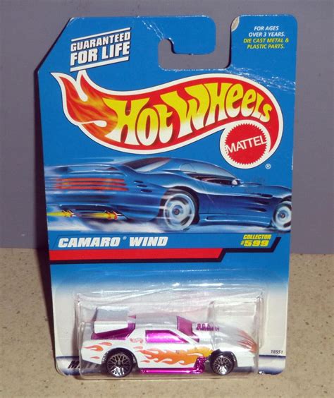 Mattel Hot Wheels Camaro Wind Blue Card Moc Etsy