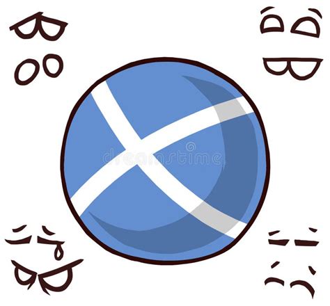Scotland Country Ball Stock Illustration Illustration Of Facial